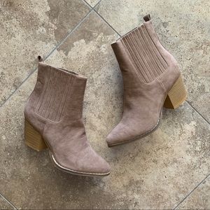 NEW Taupe Pointed Toe Bootie